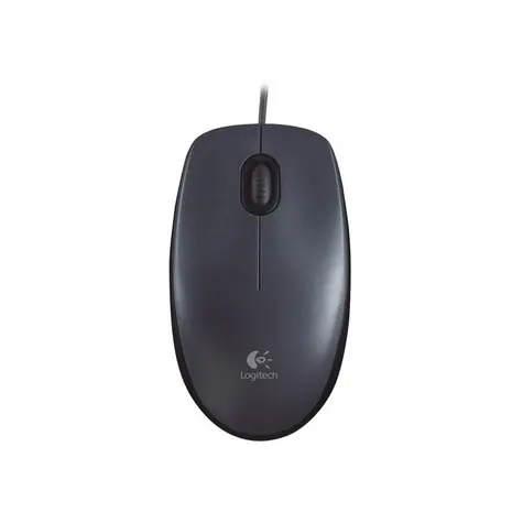 Logitech myš M90 optická, tmavá,  1000dpi, 3 tlačítka, USB