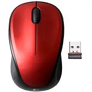 Logitech Wireless Mouse M235 červená / optická myš / 3 tlačítka / 1000dpi
