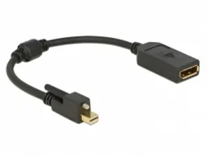 Delock kabel mini Displayport 1.2 se šroubky > Displayport 4K 