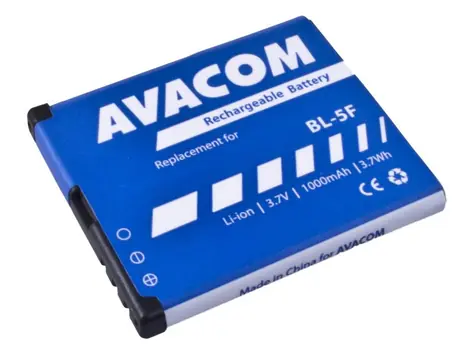 AVACOM Baterie do mobilu Nokia N95 a E65 / Li-Ion / 3.6V / 1000mAh / náhrada BL-5F
