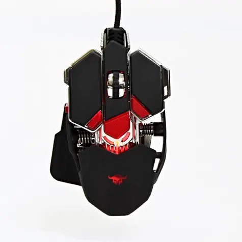 Red Fighter / Herní optická myš / 4000DPI / 10tlačítek / 1 kolečko / drátová (USB) / černá