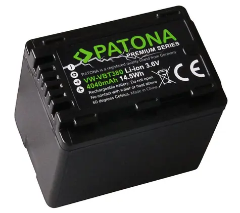 PATONA baterie pro videokameru Panasonic VW-VBT380 / 4040mAh / Li-Ion / Premium