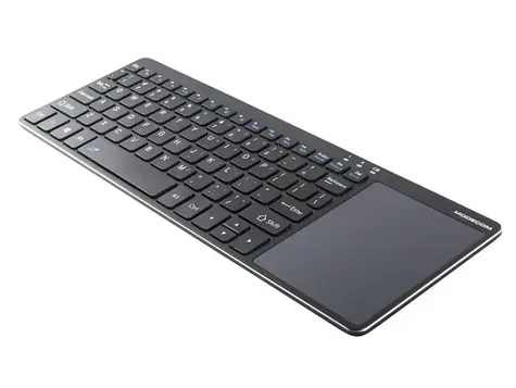 MODECOM MC-TPK1 / Bezdrátová klávesnice s touchpadem / černá / EU Layout