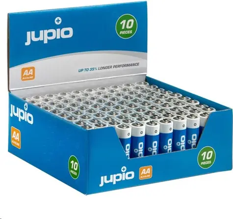 JUPIO Alkaline AA Displey Box - 100ks / alkalické baterie