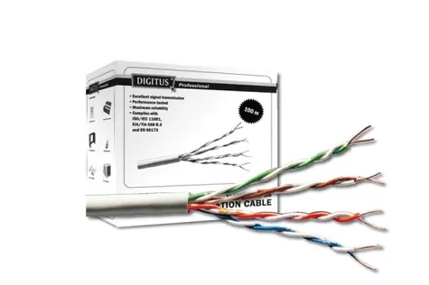 DIGITUS kabel / UTP / CAT 5e / AWG 24:7 / šedý / box / 100m