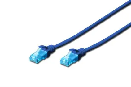 DIGITUS Ecoline Patch Cable modrý 1m / UTP / CAT 5e / AWG 26:7 