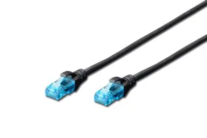 DIGITUS Ecoline Patch Cable černý 1m / UTP / CAT 5e / AWG 26:7