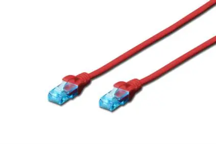 DIGITUS Ecoline Patch Cable červený 2m / UTP / CAT 5e / AWG 26:7 