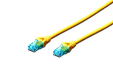 DIGITUS Ecoline Patch Cable žlutý 2m / UTP / CAT 5e / AWG 26:7 