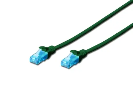 DIGITUS Ecoline Patch Cable zelený 3m / UTP / CAT 5e / AWG 26:7 
