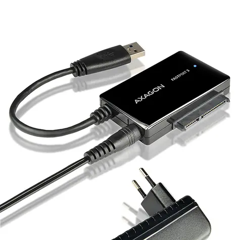 AXAGON ADSA-FP3, USB 5Gbps - SATA 6G HDD FASTport3 adaptér, vč. napáječe