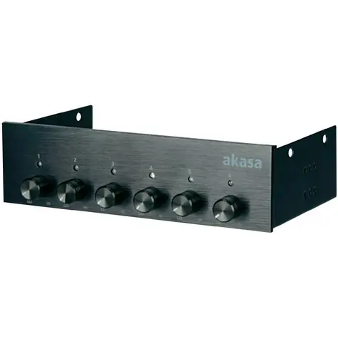 AKASA AK-FC-08BKV2 kontrolní panel 6 ventilátorů