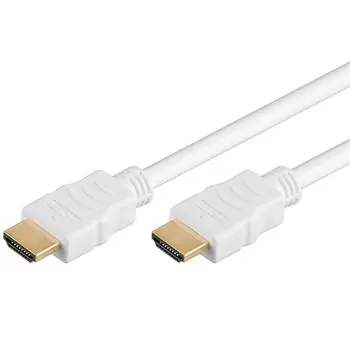 PremiumCord HDMI 1.4 High Speed + Ethernet kabel 1.5m bílá / podpora 4K / zlacené konektory