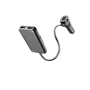 CellularLine Autonabíječka s 4 x USB / 7.2 A / černá / doprodej