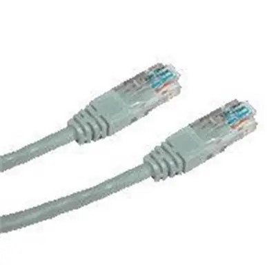 DATACOM Patch kabel 5m / UTP / CAT5E / RJ45 / šedý