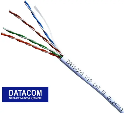 DATACOM UTP kabel CAT5E PVC 305m (drát) bílý
