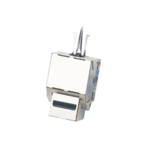 DATACOM Keystone CAT6 stříbrná / STP / dual-mini