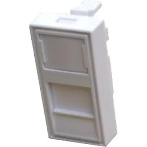 DATACOM Modul 45x22.5mm do parapetní lišty s clonkou / bílý