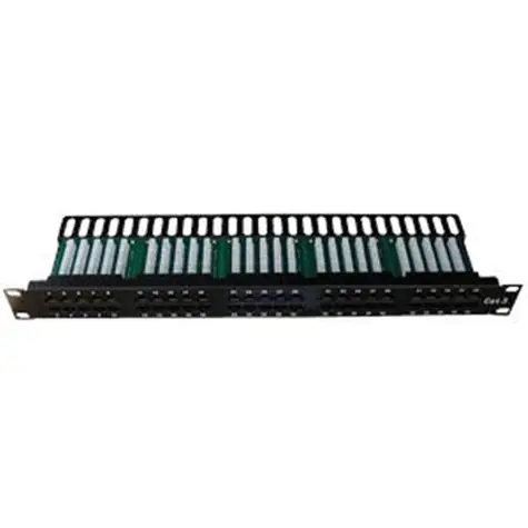 DATACOM Patch panel ISDN 50p. / 1U / Integrovaný / BLACK / 19