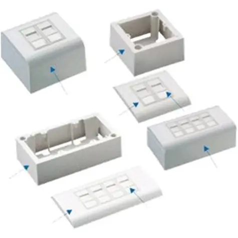 DATACOM Datová zásuvka UTP 2xRJ45 CAT5E (pod i nad omítku)