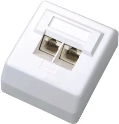 DATACOM UTP dvojzásuvka nad omítku CAT6