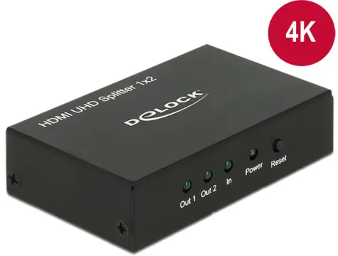 DeLock HDMI UHD Splitter 1 x HDMI vstup >2 x HDMI výstup 4K 