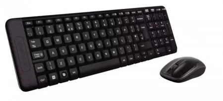 Logitech MK220 / Klávesnice /  Černá / USB / US / Černá