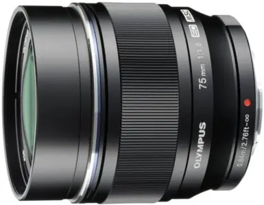 Olympus M. ZUIKO PREMIUM ET-M7518 černá / 75mm / 1:1:8 (ekv. 150mm) pevný teleobjektiv / celokovový 