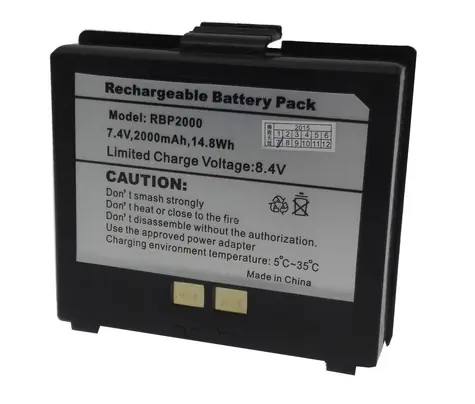 Cashino náhradní Li-ion baterie 2000mAh k přenosným tiskárnám PTP-II a PTP-III