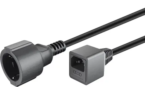 PremiumCord prodlužovací přívod 230V, C14 / česká zásuvka, délka 2 metry