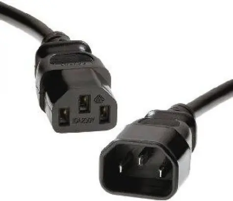 PremiumCord prodlužovací kabel napájení 240V, délka 5m IEC C13/C14