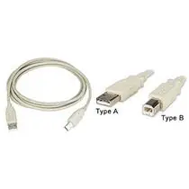 kabel USB Equip propojovací A-B 5m stříbrný