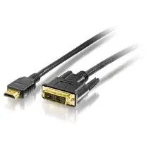 equip HDMI/-DVI Digital Adapter Cable 3,0m, černý, HQ