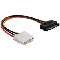 Power Adapter SATA 15-pin samec na Molex samice 4-pin, 12cm
