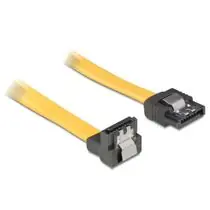 DeLock SATA kabel lomený se zámečkem propojovací 0,1m