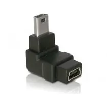 Adaptér USB mini B 5-pin 90° samec na USB mini B samice