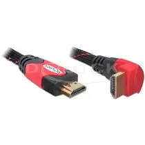 Delock HDMI 1.4 kabel A/A samec/samec pravoúhlý, délka 1 metr