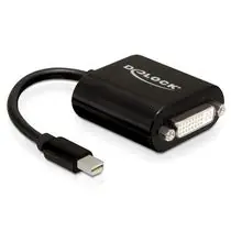 Delock adaptér DisplayPort mini (samec) na DVI 24+5 (samice), černá