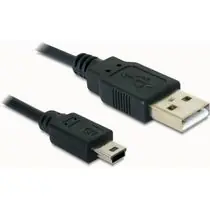 Delock kabel USB 2.0 A-samec > USB mini-B 5-pin samec, 0,7 metru