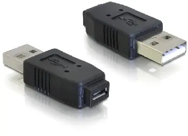 DeLock redukce z micro USB A+B samice na USB A samec
