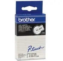 Brother - TC-201 bílá / černá - 1 ks (12mm)
