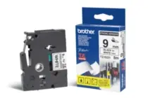 Brother - TZ-S221, bílá / černá (9mm, extrémně adh.)