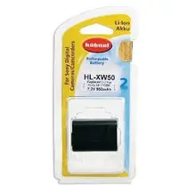 Hähnel HL-XW50 - Sony NEX-3 and NEX-5 - NP-FW50, 950mAh, 7.2V, 6.8Wh