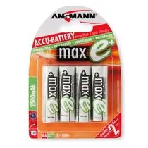 Ansmann akumulátor AA NiMH 2500 mAh (4 ks) maxE+