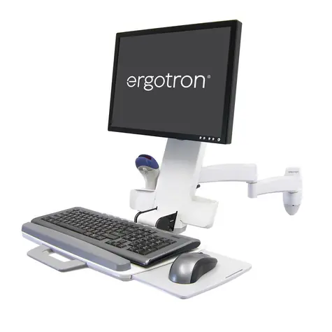 ERGOTRON 200 Series Combo Arm bílá / Nástěnný držák na LCD, klávesnici a myš