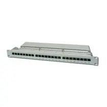 DIGITUS Patch Panel, CAT5E, stíněný, 24x 8P8C LSA, 1U, šedý