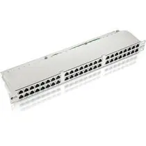 UTP Patchpanel, equip, Cat.6e, 48-Port,black
