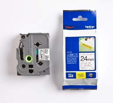 Brother - TZ-S151 průsvitná / černá (24mm,lamin.,extrémně adh.)