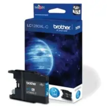 Brother LC-1280XLC originálníní cartridge / MFC-J6510DW, MFC-J6710DW / 1.200 stran / Modrá