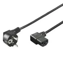 PremiumCord napájecí kabel 240V, délka 2m CEE7 pravoúhlý/IEC C13 pravoúhlý